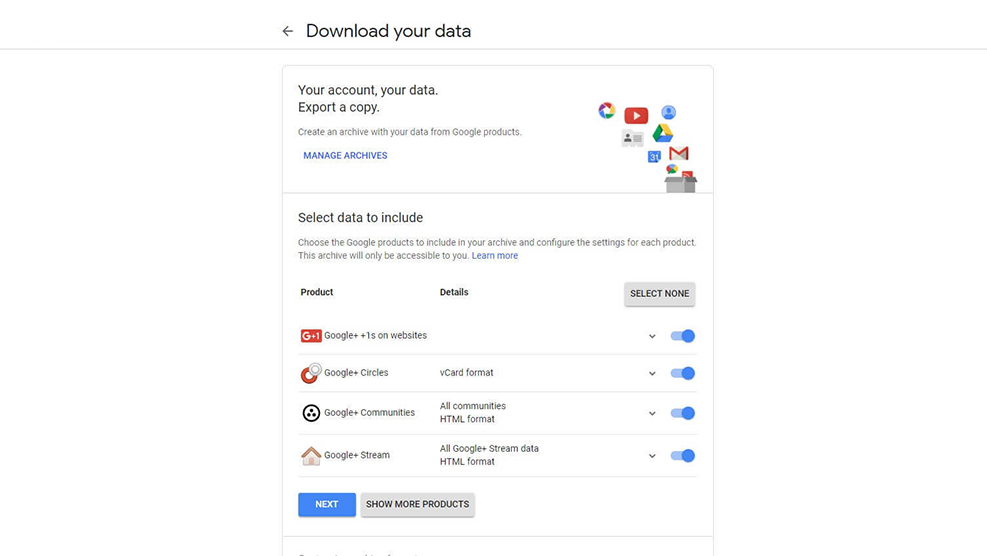 Save your Google+ data now! It’s shutting down